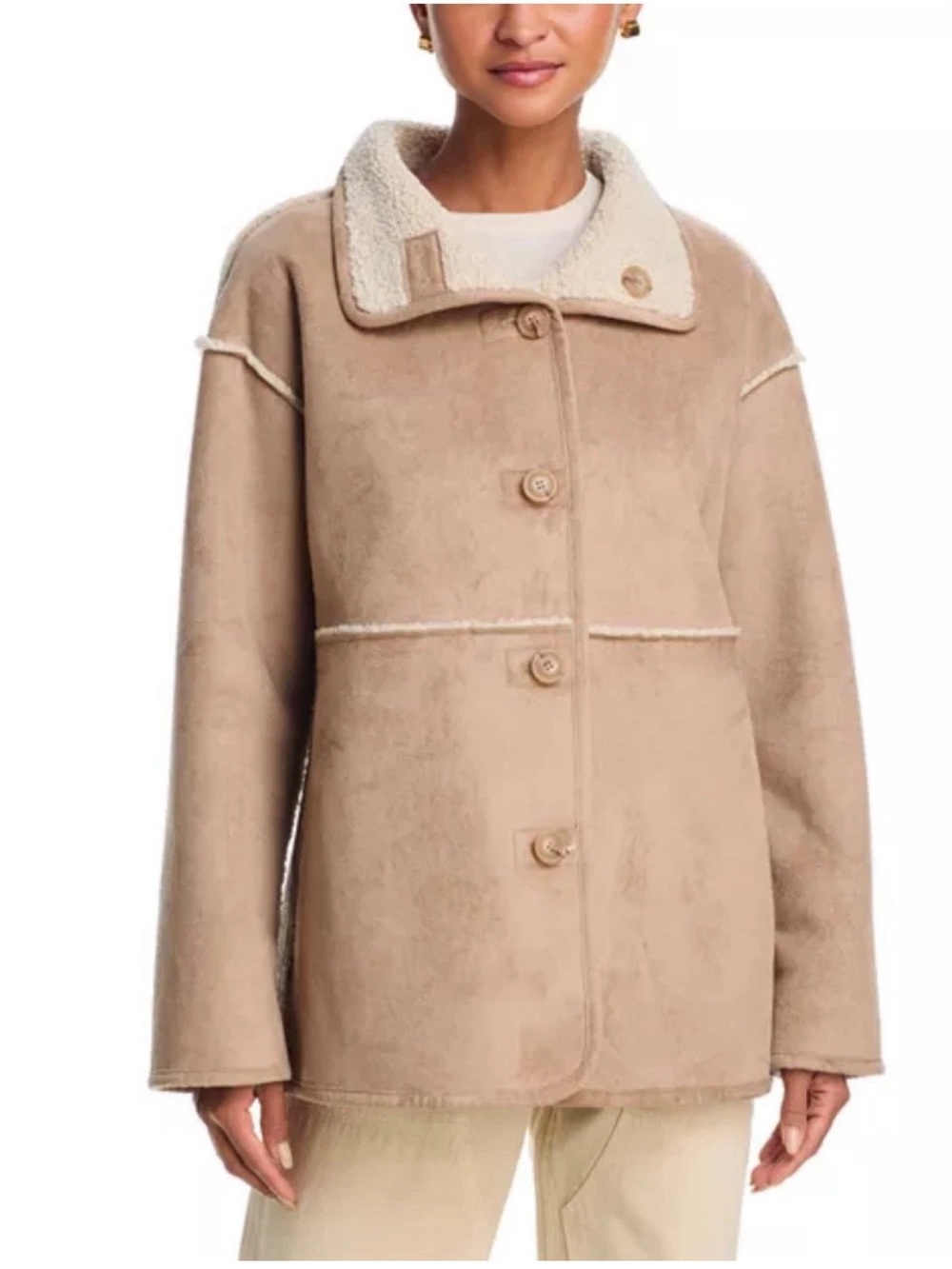Velvet Graham & Spencer Shona Reversible Faux Sherpa Jacket Sz. XS/S